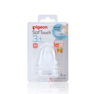 Set de 2 Tetinas (chupos) Pigeon Softouch Anticólico 3m+